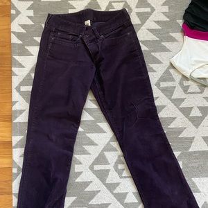 JCREW Purple Corduroy Pants - Size 29R